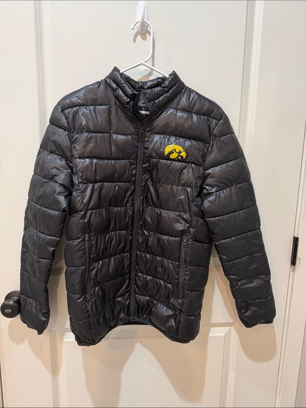Iowa Hawkeyes Black Puffer Jacket - Mens/Womans